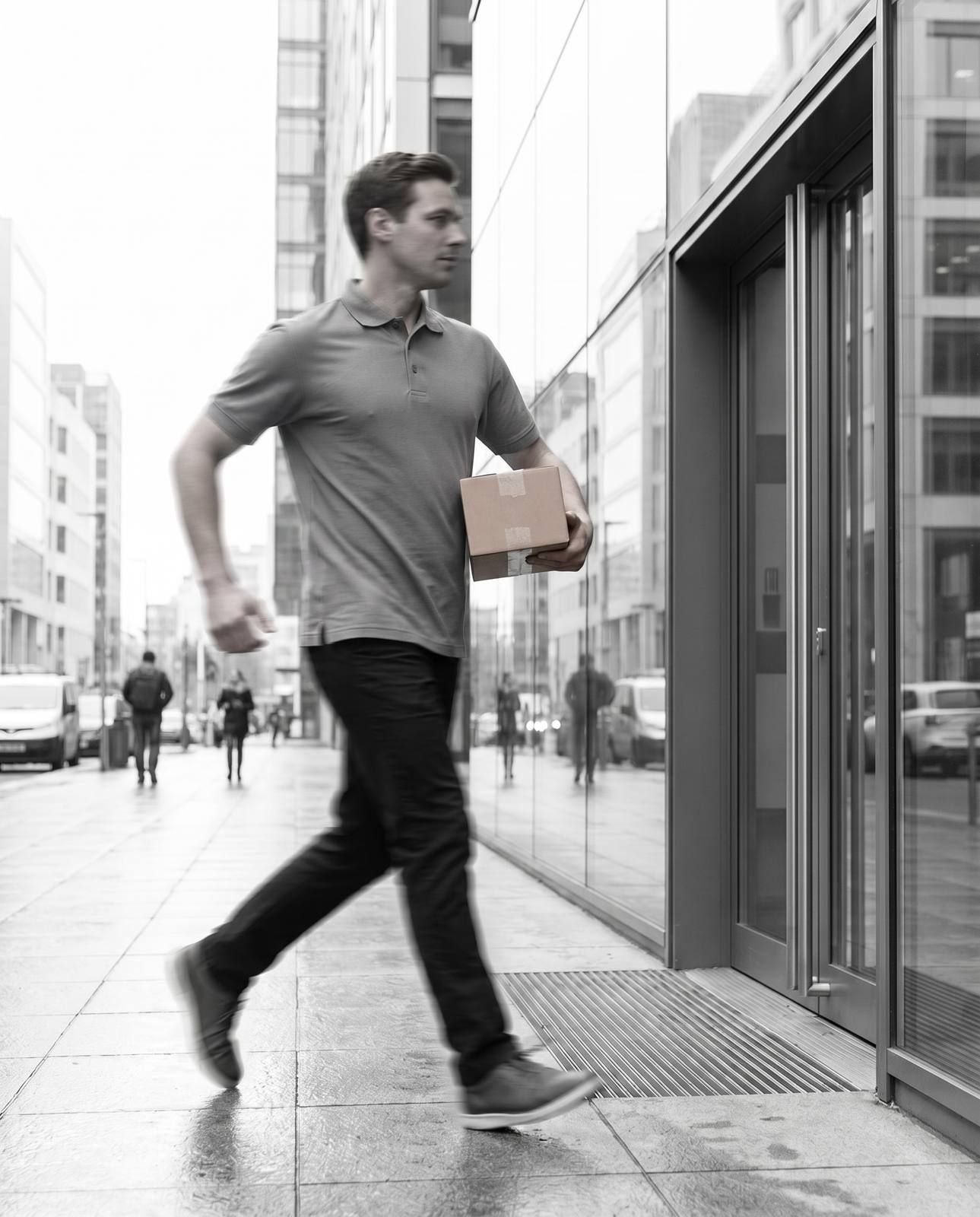 REMUX same-day courier collecting from an office